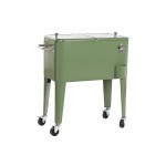 Frigider Portabil DKD Home Decor 74 x 43 x 80 cm Oțel Verde polipropilenă 56 L