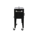 Frigider Portabil DKD Home Decor 74 x 43 x 83 cm Negru Oțel Aluminiu polipropilenă 56 L