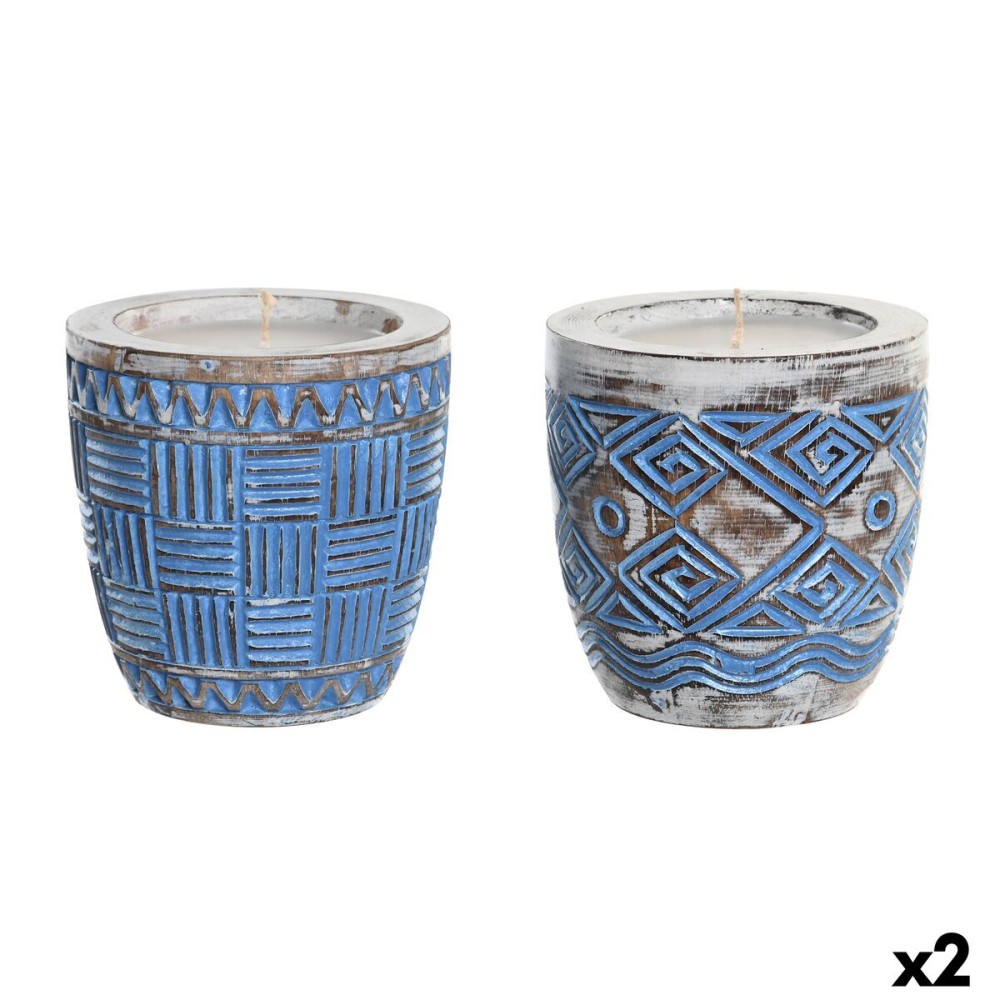 Lumânare DKD Home Decor Mediterană (2 Unități)