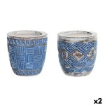 Lumânare DKD Home Decor Mediterană (2 Unități)
