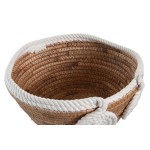 Decorațiune pentru Centrul Mesei DKD Home Decor Alb Natural Въже Fibră naturală 29 x 29 x 14 cm 30 x 30 x 14 cm 32 x 32 x 14 cm