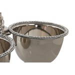 Decorațiune pentru Centrul Mesei DKD Home Decor Argintiu Acrilic Aluminiu 24 x 24 x 18 cm