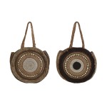 Geantă Damă DKD Home Decor Maro Crem 36 x 11 x 36 cm (2 Unități)