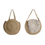 Geantă Damă DKD Home Decor Negru Bej Natural 36 x 12 x 36 cm (2 Unități)