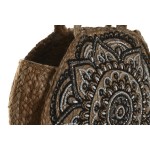 Geantă Damă DKD Home Decor Albastru Negru Natural 36 x 12 x 36 cm (2 Unități)