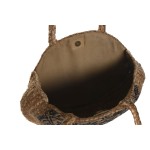 Geantă Damă DKD Home Decor Albastru Negru Natural 36 x 12 x 36 cm (2 Unități)