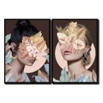 Pânză DKD Home Decor polistiren Pânză 50 x 3,5 x 70 cm