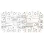 Decorațiune de Perete DKD Home Decor Auriu* Argintiu Abstract Oriental 61 x 1 x 61 cm (2 Unități)