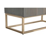 Dulap DKD Home Decor 70 x 38 x 140 cm Auriu* Lemn Gri închis