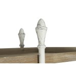 Raft DKD Home Decor Alb Natural Metal Brad Lemn de brad 40 % Metal 190 x 40 x 200 cm