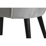 Fotoliu DKD Home Decor Negru Gri Lemn 59 x 66 x 76 cm