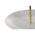 Fructieră DKD Home Decor 27 x 27 x 34 cm Porțelan Albastru Roz Metal