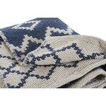 Covor DKD Home Decor Albastru Alb Arab (120 x 180 x 1 cm)