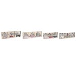 Decorațiune Suspendată DKD Home Decor Roșu Roz Lemn 23 x 1,5 x 9 cm (6 Piese) (4 Unități)