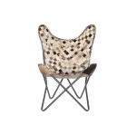 Fotoliu DKD Home Decor Bej Cămilă Fier 70 x 70 x 90 cm