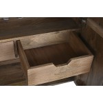 Servantă DKD Home Decor Maro închis Gri închis Metal Lemn de mango 180 x 40 x 80 cm