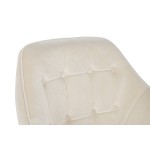 Fotoliu DKD Home Decor Crem Auriu* Metal 74 x 74 x 90 cm