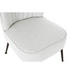 Fotoliu DKD Home Decor Negru Bej Greige Metal 55 x 64 x 72,5 cm