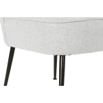 Fotoliu DKD Home Decor Negru Bej Greige Metal 55 x 64 x 72,5 cm