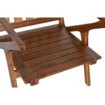 Fotoliu DKD Home Decor Alb Maro Maro închis Poliester Tec 64 x 76 x 77 cm