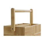 Coș de tacâmuri DKD Home Decor Natural Bambus 27 x 16,5 x 11,5 cm