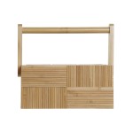 Coș de tacâmuri DKD Home Decor Natural Bambus 27 x 16,5 x 11,5 cm