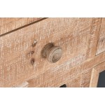 Dulap cu Sertare Home ESPRIT Negru Natural Metal Brad Cottage 110 x 40 x 92,5 cm