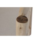 Fotoliu Home ESPRIT Alb Bej Natural Bumbac 61 x 50 x 90 cm