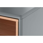 Dulap cu Sertare Home ESPRIT Albastru Gri polipropilenă Lemn MDF 80 x 40 x 117 cm