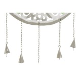 Decorațiune Suspendată DKD Home Decor Copac Albastru Alb Gri Roz 33 x 3 x 81 cm (4 Unități)