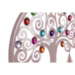 Decorațiune Suspendată DKD Home Decor Copac Albastru Alb Gri Roz 33 x 3 x 81 cm (4 Unități)