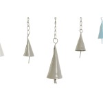 Decorațiune Suspendată DKD Home Decor Copac Alb Bej Gri Roz 15 x 3 x 44 cm (4 Unități)