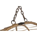 Fotoliu de grădină suspendat Home ESPRIT Maro închis Maro Deschis Aluminiu ratan sintetic 107 x 105 x 108 cm