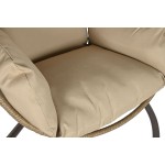 Fotoliu de grădină suspendat Home ESPRIT Maro închis Maro Deschis Aluminiu ratan sintetic 92 x 66 x 119 cm