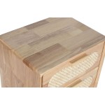 Dulap cu Sertare Home ESPRIT Natural Metal Lemn de cauciuc 40 x 30 x 78 cm