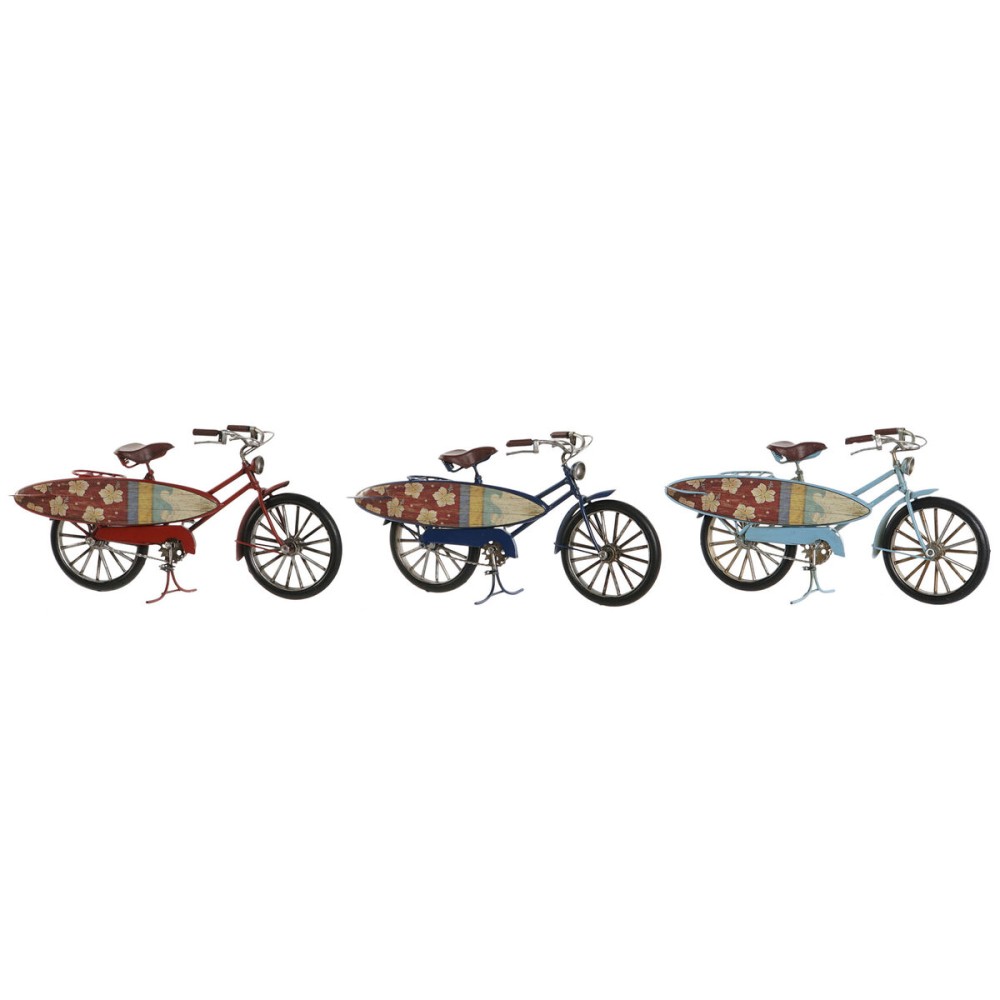 Figură Decorativă Home ESPRIT 27 x 9,5 x 14,5 cm (3 Unități) Bicicletă