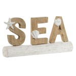 Figură Decorativă Home ESPRIT Sea Alb Natural Mediterană 47 x 8 x 24,5 cm