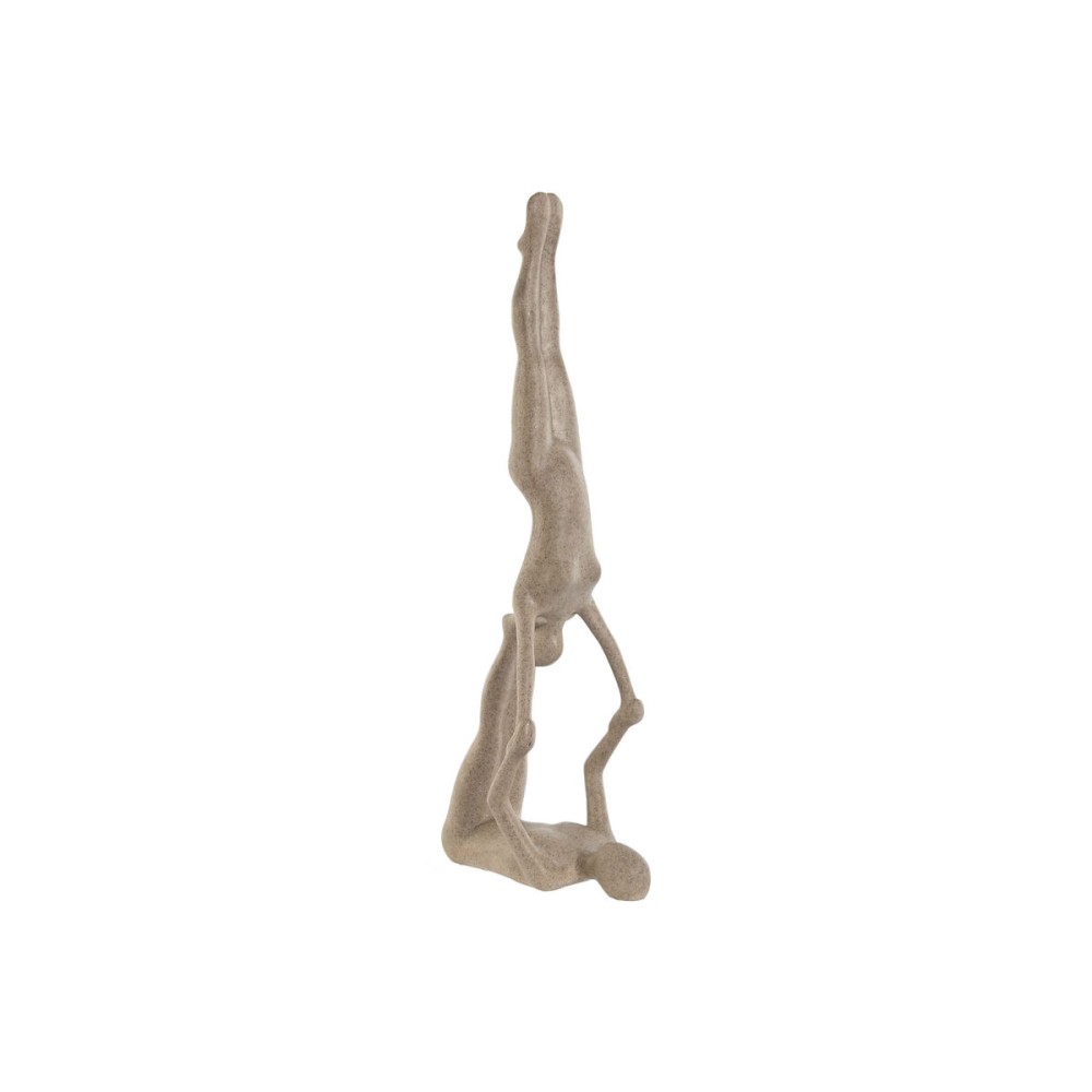 Figură Decorativă Home ESPRIT Bej Yoga 29,5 x 8 x 28 cm
