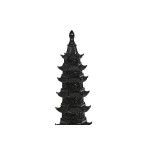 Figură Decorativă Home ESPRIT Negru Oriental 9 x 9 x 41 cm