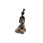 Figură Decorativă Home ESPRIT Multicolor Africană 9 x 7 x 16,5 cm (2 Unități)