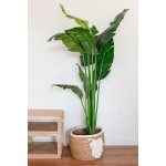 Coș Decorativ Home ESPRIT Crem Natural Boho 33 x 33 x 27 cm (3 Piese)