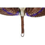 Decorațiune de Perete DKD Home Decor Portocaliu Natural 40 x 0,5 x 32 cm (2 Unități)