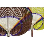 Decorațiune de Perete DKD Home Decor Portocaliu Natural 40 x 0,5 x 32 cm (2 Unități)