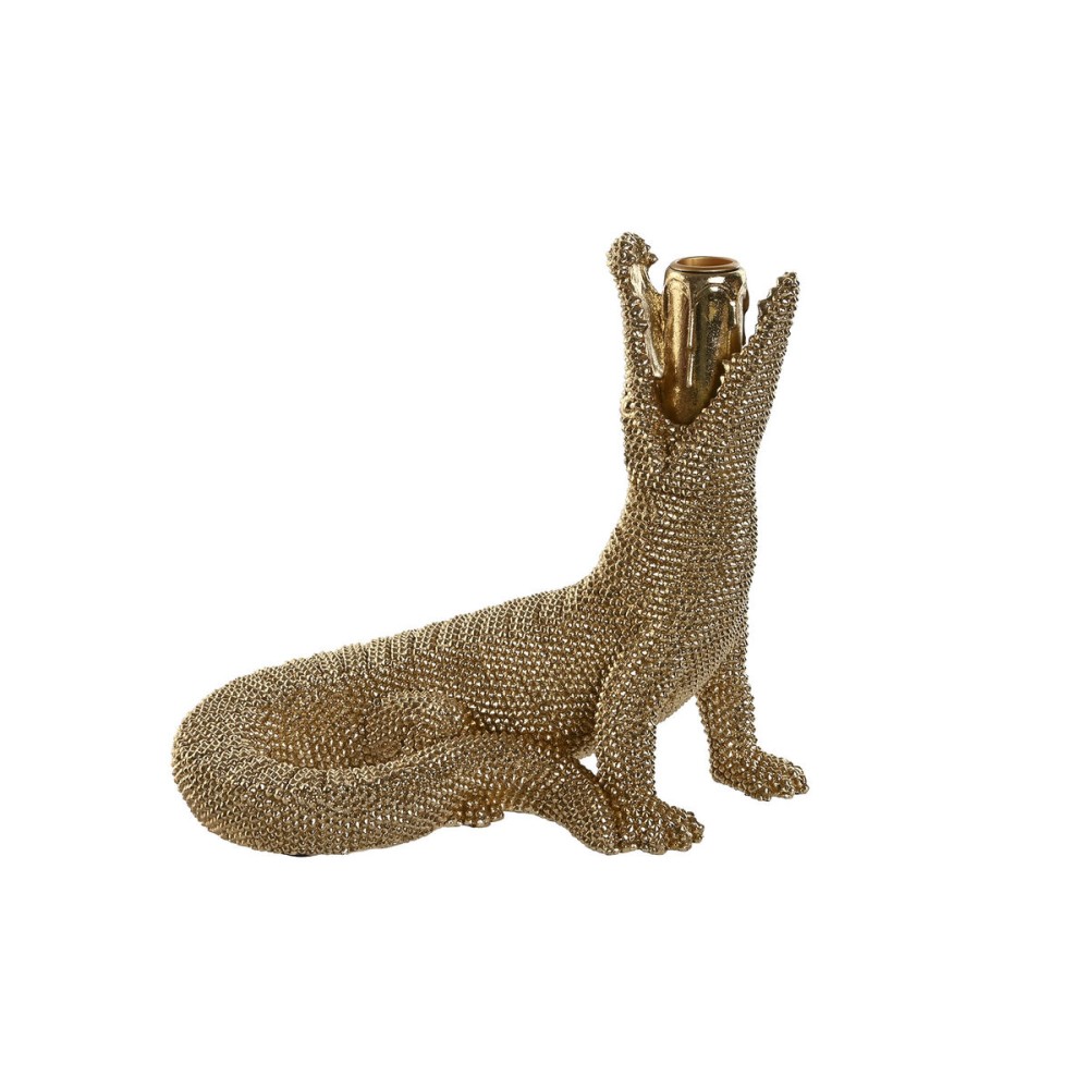 Figură Decorativă Home ESPRIT Auriu* Crocodil 26,5 x 18 x 23,5 cm