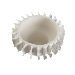 Decorațiune pentru Centrul Mesei Home ESPRIT Alb Ceramică 22 x 22 x 14 cm