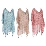 Pareo Home ESPRIT Maro Turquoise Coral (3 Unități)