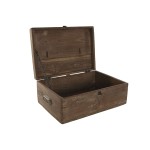 Cufăr Home ESPRIT Maro Negru Natural Lemn 46 x 31 x 31 cm