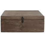 Cufăr Home ESPRIT Maro Negru Natural Lemn 46 x 31 x 31 cm