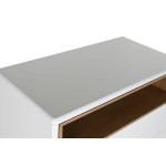 Dulap cu Sertare Home ESPRIT Alb Natural polipropilenă Lemn MDF 80 x 40 x 117 cm