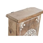 Dulap de chei Home ESPRIT Alb Natural 18 x 7,5 x 28 cm